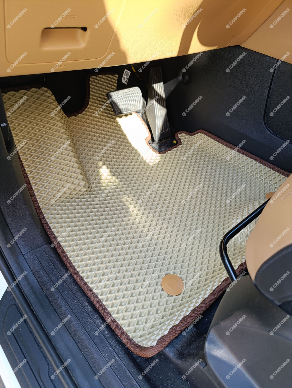 Ворсовые коврики на KIA Carnival IV 7 мест с оттоманками 2020&nbsp;-&nbsp;2025 в Орле