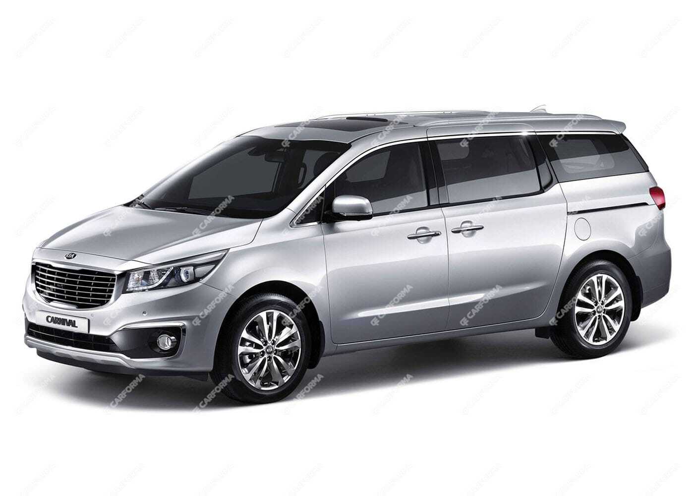 Ворсовые коврики на KIA Carnival III 7 мест 2014 - 2021