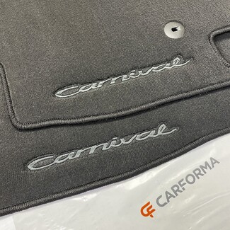 Ворсовые коврики на KIA Carnival III 7 мест 2014 - 2021 в Орле Ворсовые коврики на KIA Carnival III 7 мест 2014 - 2021 в Орле